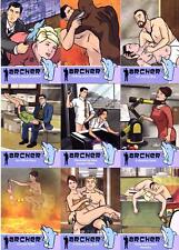 Archer Seasons 1 - 4  Inappropriate Workplace Chase Card Set C1 C9 Cryptozoic 20 picture
