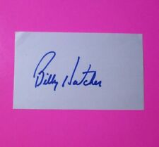 Billy Hatcher Autograph Auto, Signed Index Card Cincinnati Reds, Red Sox, MLB picture