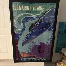 Disneyland Tomorrow Land Vintage Poster Promo Submarine Voyage Walt Disney Rare picture