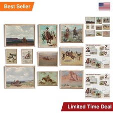 Uniro Western Decor Vintage Western Cowboy Wall Art, Farmhouse Wall Decor Cowboy picture