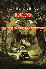 🌟 Lucas Quality Electrical Equipment Poster - 1940s Ad Print 24x36” 🌟 Bar picture