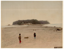 Toshi Enami, Japan, Yenoshima Vintage Albumen Print Enhanced Albumen Print  picture