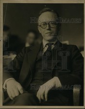 1927 Press Photo Professor Willard Atkins New York University picture