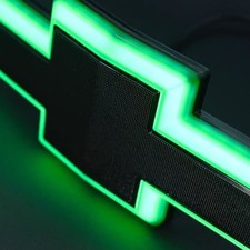 Autogem Green RGB LED Grille Emblem for 2016–2018 Chevy Silverado 1500 2500 3500 picture