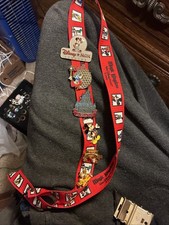 VTG 2002 Walt Disney World Pin Trading Lanyard Lot - 100 Years of Magic Era 6 Pi picture