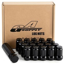 GAsupply 1/2-20 Lug Nuts Black 1.38
