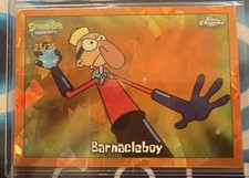 2025 Topps Chrome Sapphire SpongeBob SquarePants Barnacleboy /25 Orange picture