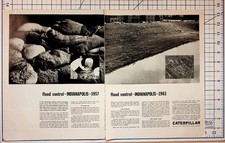 1963 Indianapolis Flood Control Caterpillar Ad Vintage Print Ephemera picture