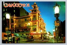 Chinatown In San Francisco California Vintage Unposted Postcard picture