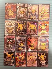 Pikachu Anime/Fan Art Cosplay Holographic Pokemon Cards 55Pcs/Set picture