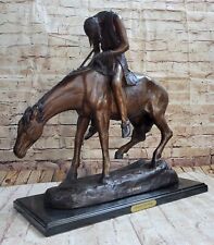 End of the Trail James Fraser Western Bronze Sculpture Native American 21