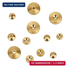 Brass Clock Hand Nut Set - 12 Assorted Replacement Parts for Wall & Mantel Clock picture