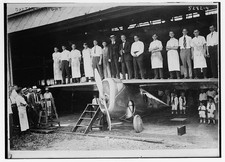 Dayton Ohio Dayton-Wright Plane Factory Workers 1910s Aircraft Hangar picture