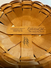 Longaberger 1998 Collectors Club Collectors Edition Round Woven Basket 25356 picture