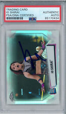 Io Shirai Signed Autograph Slabbed 2021 WWE Topps Chrome Card PSA Refractor picture