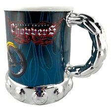 2004 Orange County Choppers Collectible Coffee Mug Silver Metallic Trim 1953FY05 picture