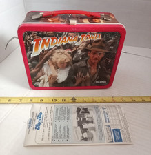 Vintage 1984 Indiana Jones And The Temple Of Doom Metal Lunch Box - No Thermos. picture