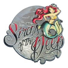 DISNEY PARKS PIRATES OF THE CARRIBEAN MERMAID SIRENS OF THE DEEP PLAQUE SIGN picture