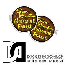 Sam Houston National Forest Texas Decal CIRCLE 5