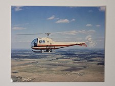 Bell 47J-2 Ranger N8485E S/N 1843 Sept 1961 In Flight 8x10 Vintage Color Photo picture