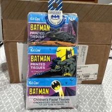 VINTAGE 1991 DC COMICS BATMAN PRINTED TISSUES NEW OLD STOCK VERY CLEAN picture