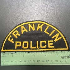Franklin Police Felt 1950s Old Style Unk State Poss Mass TN WI INOhio Or LA picture