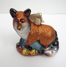NWT 2005 MERCK FAMILY'S OLD WORLD CHRISTMAS ORNAMENT RED FOX 3½