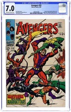 Avengers #55 CGC 7.0 1968 4080762008 1st full app. Ultron picture