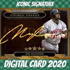 Topps bunt 20 mo vaughn five star golden graphs signature 2020 digital iconic picture