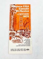 VINTAGE 1972 AIR VACATION PACKAGE BROCHURE - WESTERN USA, CANADA & MEXICO picture