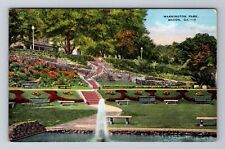 Macon GA-Georgia, Washington Park, Antique, Vintage Souvenir Postcard picture