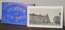 1890s Grand Rapids Souvenir Views Michigan Harrison Wagon Works MI Antique picture