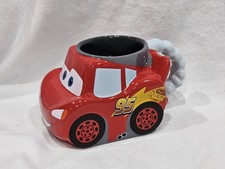 Disney Parks Cars 20th Anniversary Lightning McQueen 3D Sculpted Mug NWT picture