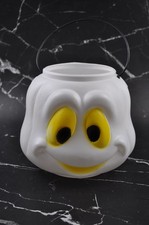 Vintage General Foam Ghost Halloween Blow Mold Trick or Treat Candy Pail Bucket picture