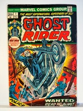 Ghost Rider #1 1973 Marvel 1st Daimon Hellstrom Son of Satan Bronze Age picture
