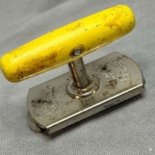 Edlund Top Off Jar & Bottle Screw Top Opener Vintage Yellow Handle Kitchen Tool picture