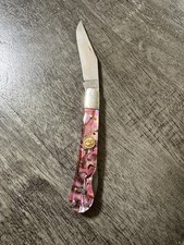 2011 CANAL STREET CUTLERY CO Genuine Red Abalone MOP Pinch Lockback picture