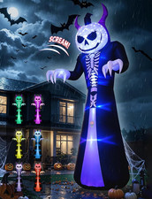 10FT Grim Reaper Halloween Inflatable, Motion-Activated Scream picture