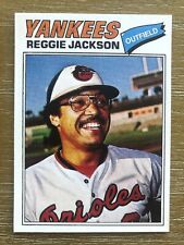 1977 Topps REGGIE JACKSON Baltimore Orioles Yankees Baseball REPRINT Proof Card picture