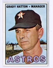 1967 Topps #347 Grady Hatton Houston Astros Baseball Card picture