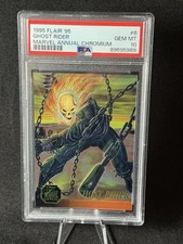 1995 Flair Marvel Annual Chromium Ghost Rider 6 PSA Gem Mint 10 picture
