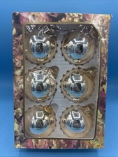 Vintage Krebs Renaissance Exqusite Golden Christmas Glass Ornaments picture