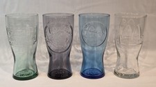 Vintage McDonald's Collector Glasses Set 1948 1955 1961 1992 Colored Tumblers picture