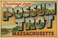 a411 Possum Trot, Massachusetts Vintage Travel Postcard Refrigerator Magnet picture