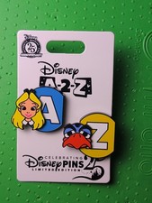 Disney A-2-Z Magnetic 2 Pin Set -Alice & Zazu Goodbye Gift 2025 LE1275 picture