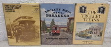 3 Vintage Trolley Books Pasadena Atlanta Fort Wayne Wabash Electric Railway picture