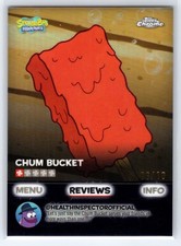 2025 Topps Chrome SpongeBob SquarePants Kelp Reviews Chum Bucket Black #/10 picture