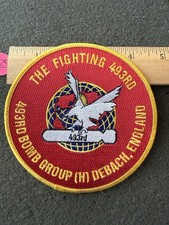 Vintage USAF 493rd Bomb Group Patch Detach England 8th The Fighting 493rd picture