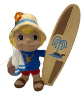 Vintage Smiley Boy Surfer Surf Board Ceramic, 1970s Era, 11'' picture
