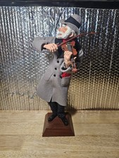 SIMPICH VIOLIN MAN CHRISTMAS CAROLER CHARACTER DOLL 1996 picture